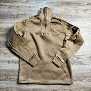Medium - US Military Coyote Brown Cold Weather Polypropylene Undershirt Fleece